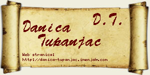 Danica Tupanjac vizit kartica